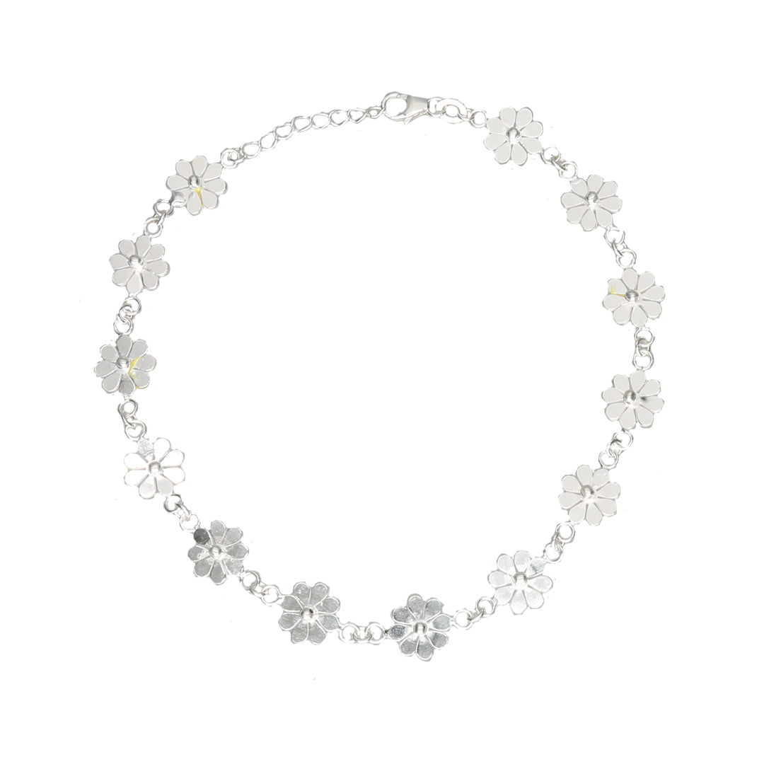 Spring Vine 916 Silver Anklet For Woman
