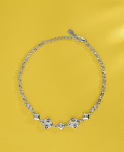 Awful Sparkle Silver Anklets
