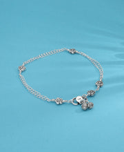 Block Chain Silver Anklet