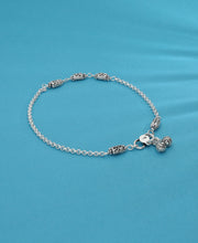 Crooked Silver Anklet