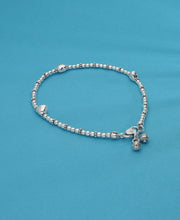 Heart Silver Anklet