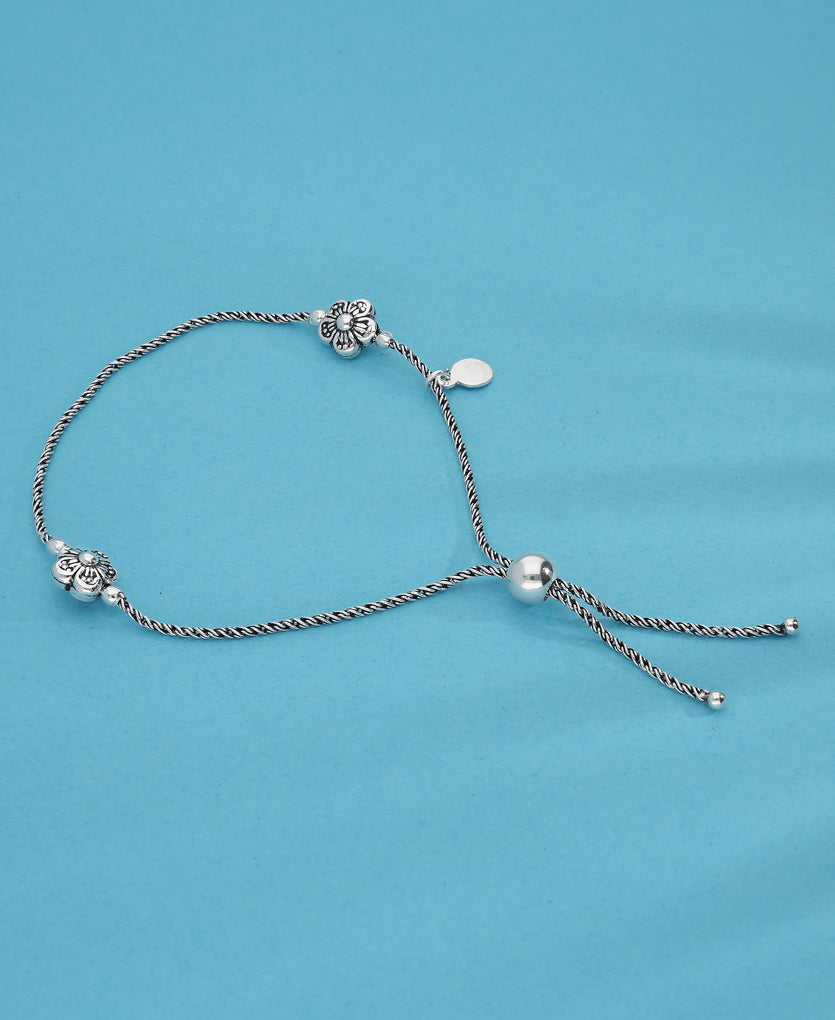Pinnacle Silevr Anklet
