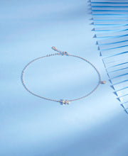 Urban Sparkle Silver Anklet