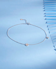 Modern Minimalist Silver Anklet