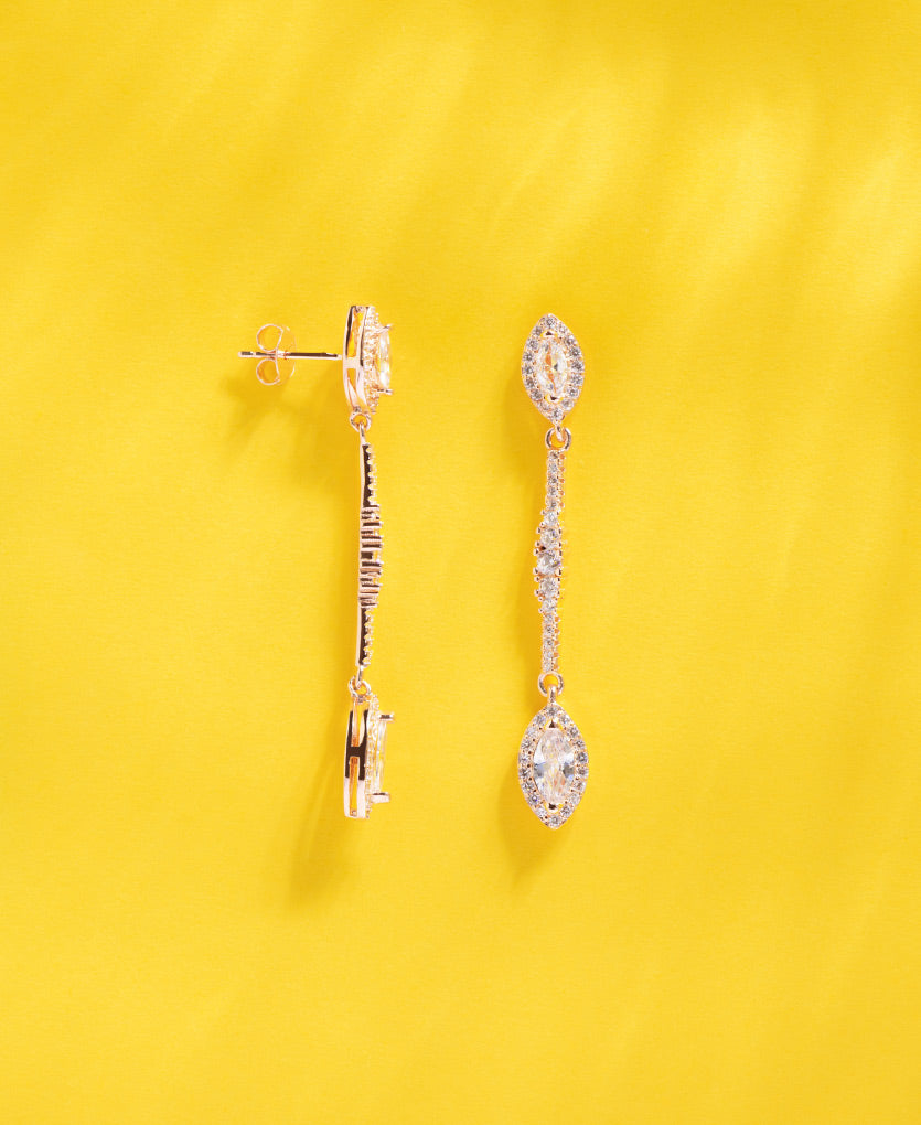 Minimalist Silver Earrings With A Delicate Design For Party Wear