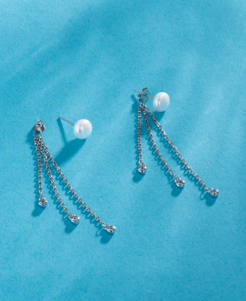 Dazzling Silver Drop Earrings To Make A Statement