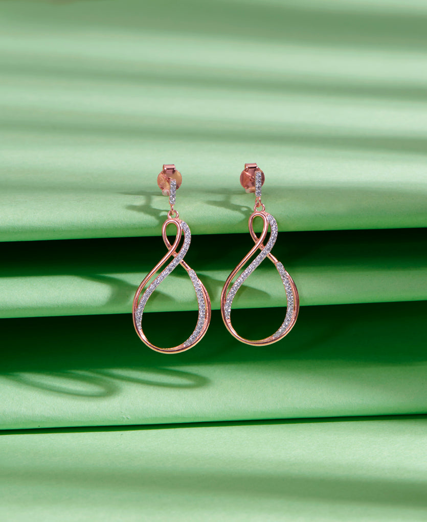 Infinite Wonder Harmony Push Button Silver Earring
