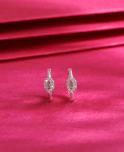 Radiant Eclipse Silver Earring