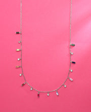 Glimmering Silver Necklace With Stars And Hearts