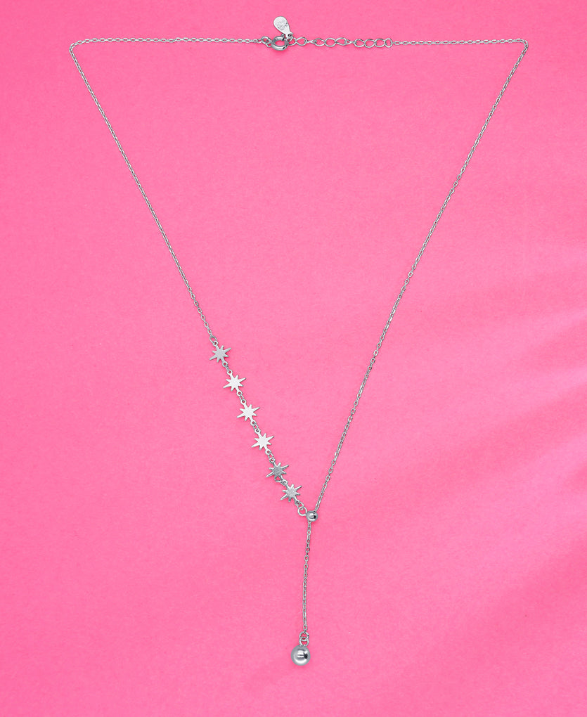 Sleek Trinket Lariate Necklace
