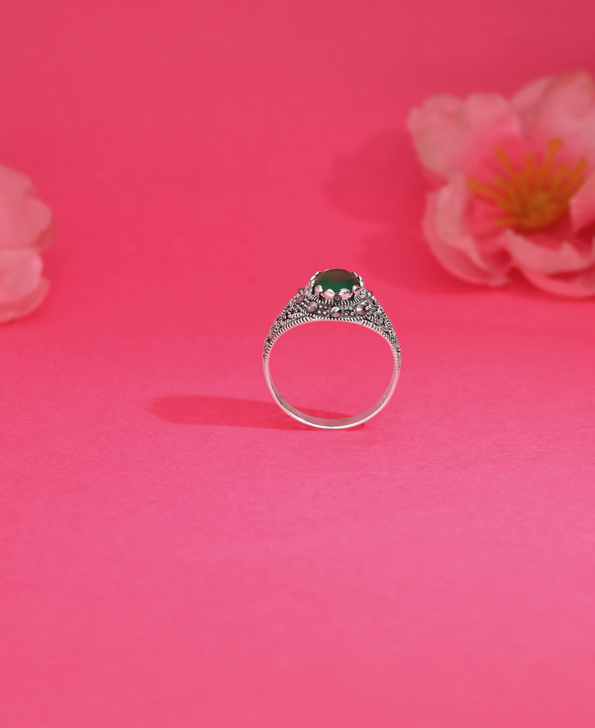 Modern Twinkle Silver Ring