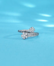 Botanical Tornado Silver Ring