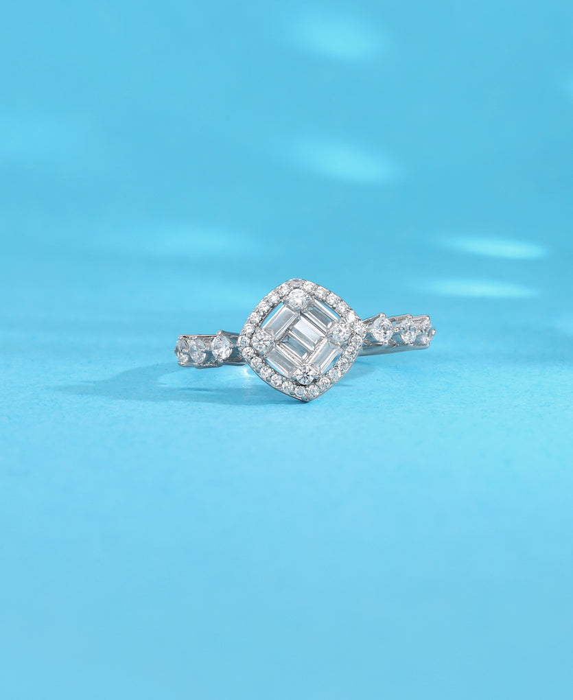 Winter Brilliance Silver Ring