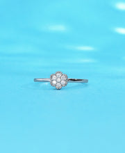 Twilight Blossom Silver Ring
