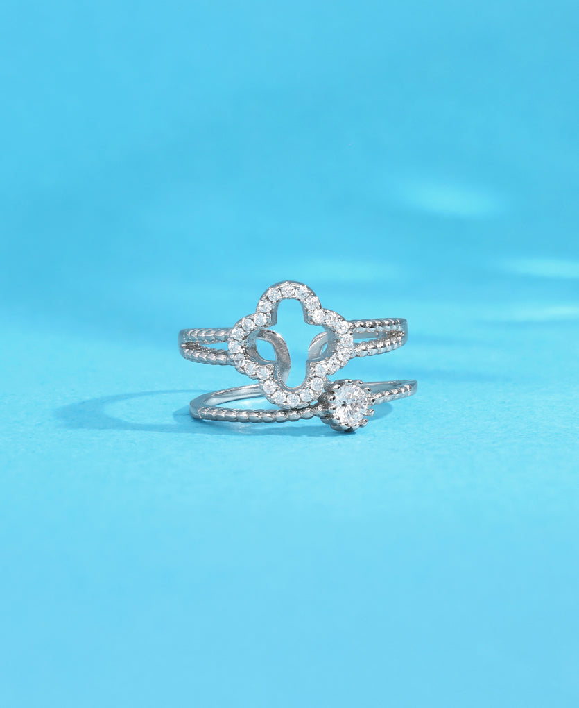 Stellar Echo Silver Ring