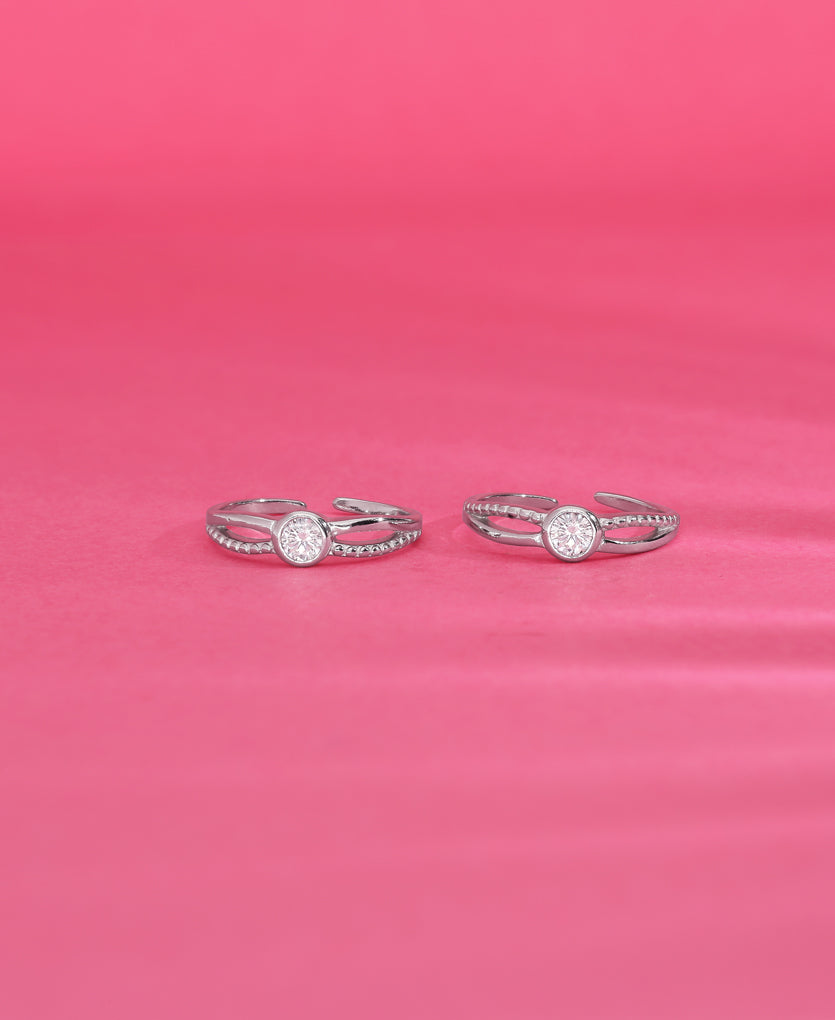 Minimal Marvel Silver Toe Ring