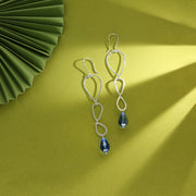 Bluefall Loops Drop & Danglers Silver Earring