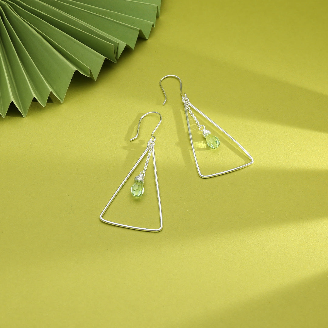 Modern Prism  Drop & Danglers Silver Earring