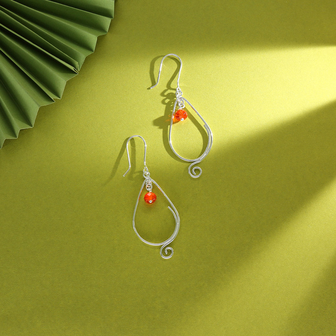 Sunflare Loop Drop & Danglers Silver Earring