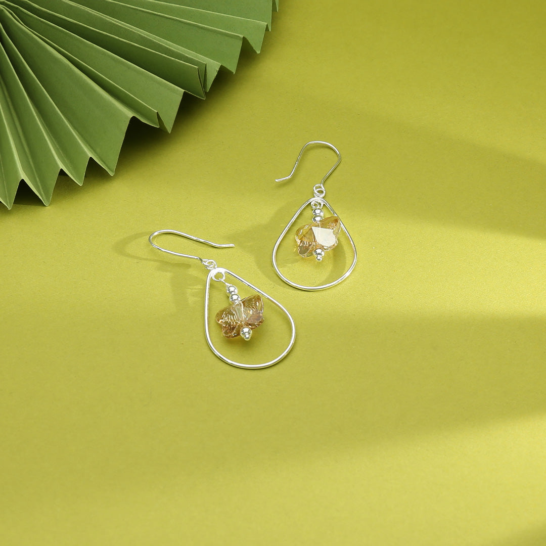 Sunlit Bloom Drop & Danglers Silver Earring