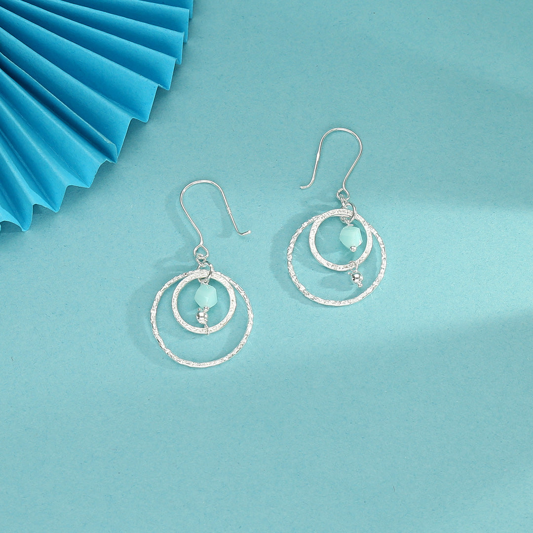 Moon Mist Drop & Danglers Silver Earring