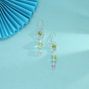 Serene Sphere Drop & Danglers Silver Earring