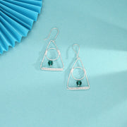 Geometrix Glow Drop & Danglers Silver Earring