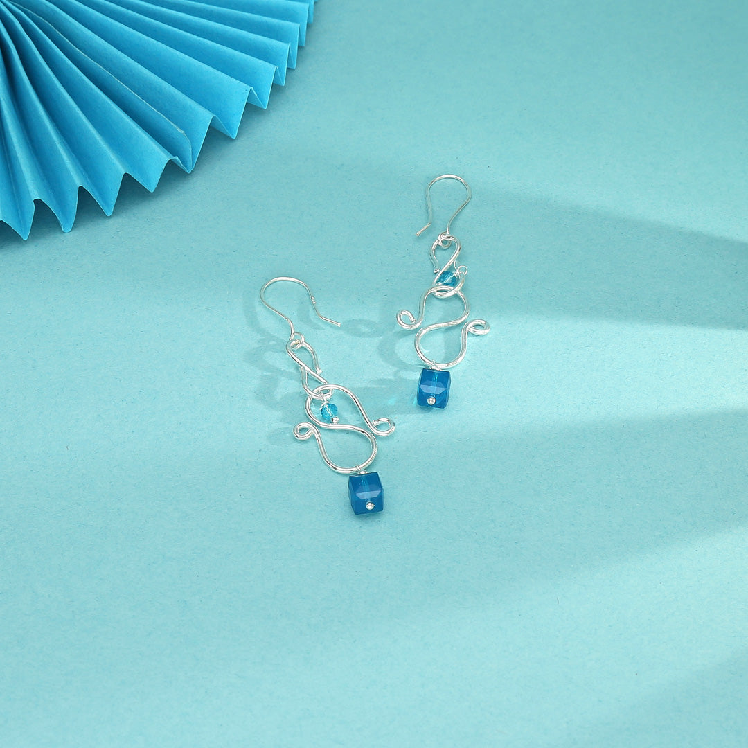 Ocean Tango Drop & Danglers Silver Earring