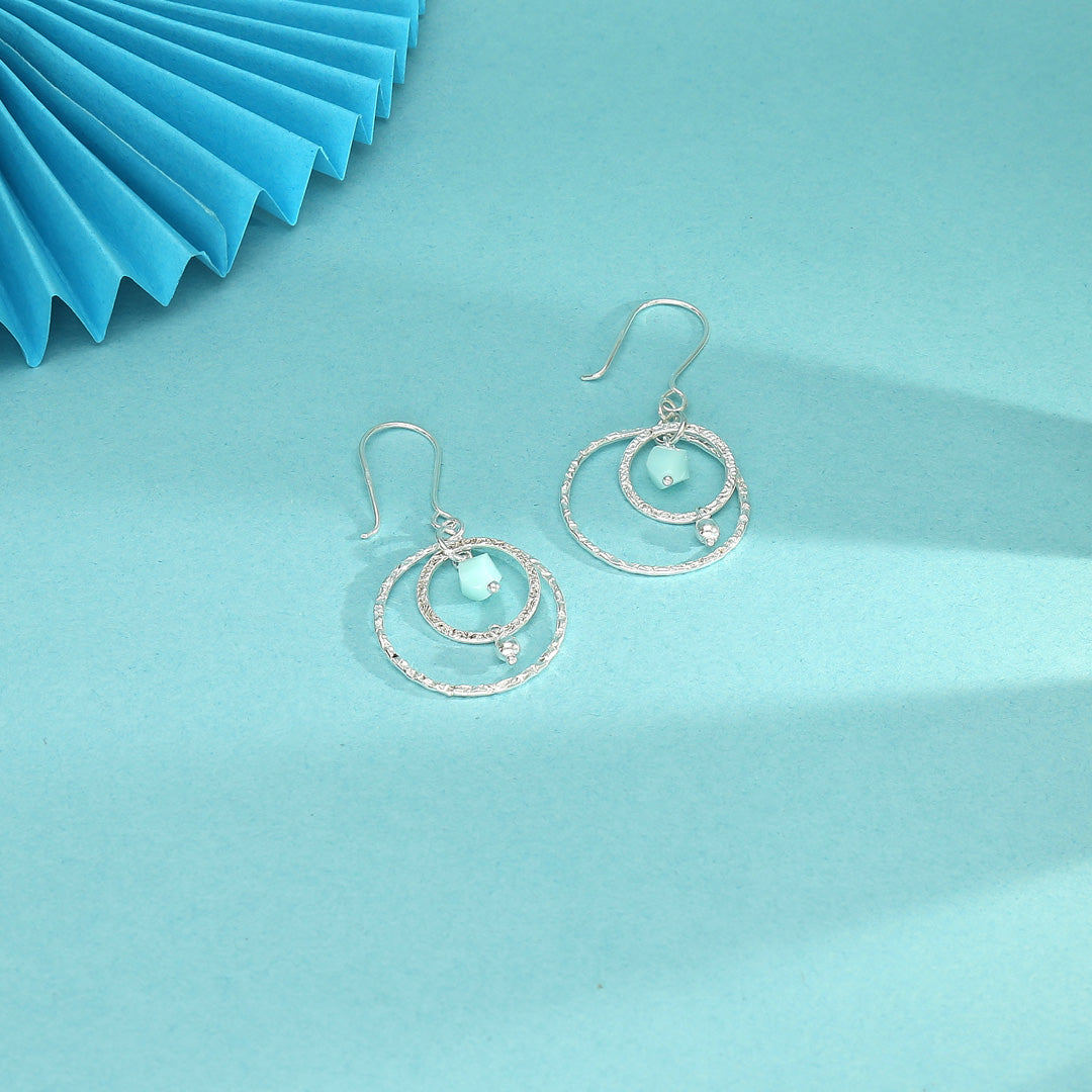 Moon Mist Drop & Danglers Silver Earring