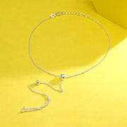 Urban Drape 916 Silver Anklet For Woman