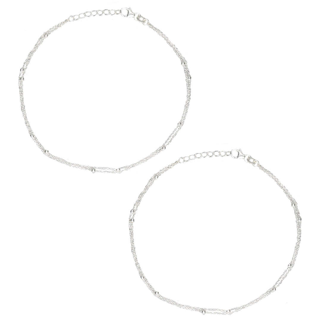 Twinkle Trail 916 Silver Anklet For Woman