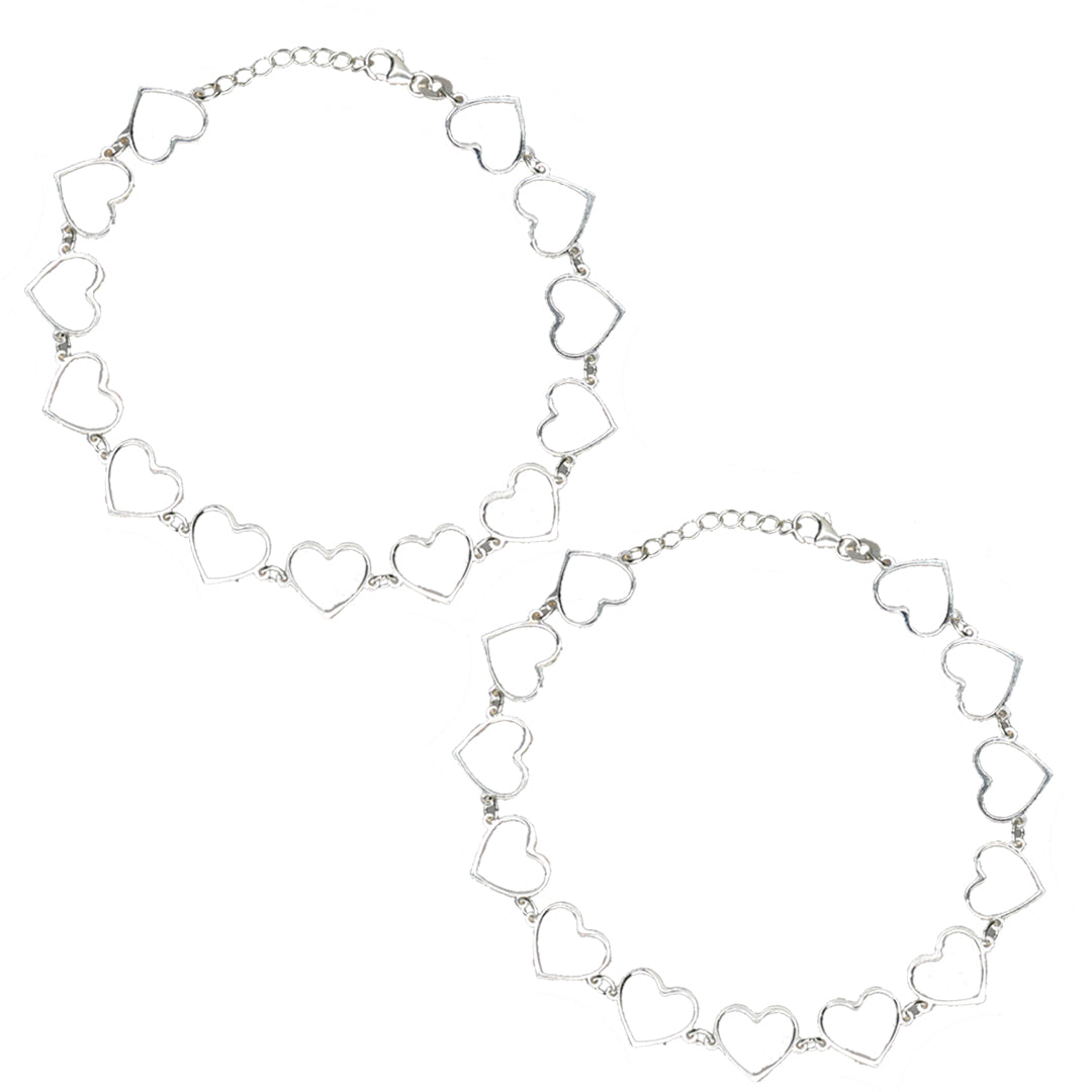 Love Loop 916 Silver Anklet For Woman