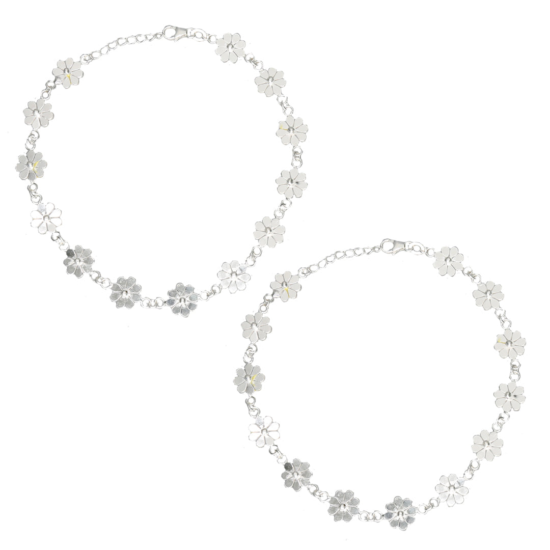 Spring Vine 916 Silver Anklet For Woman