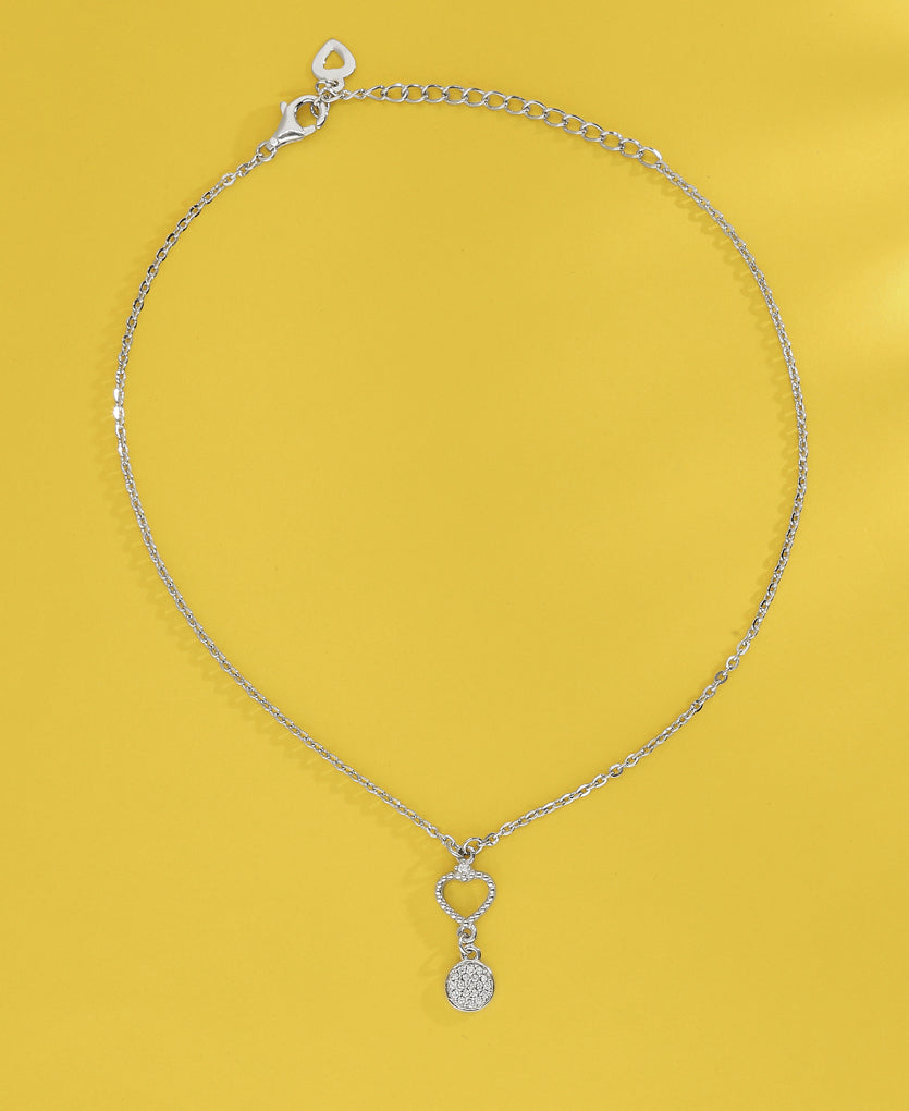 Playful Mirage Silver Anklets