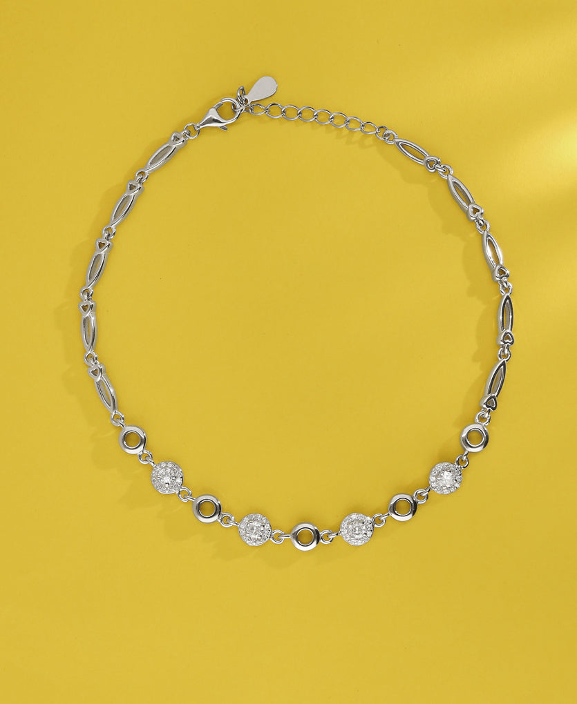Mystic Mirage Silver Anklets