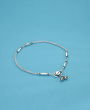 Descent Silver Anklet