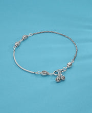 Husky Silver Anklet