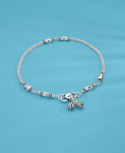 Pippet Silver Anklet