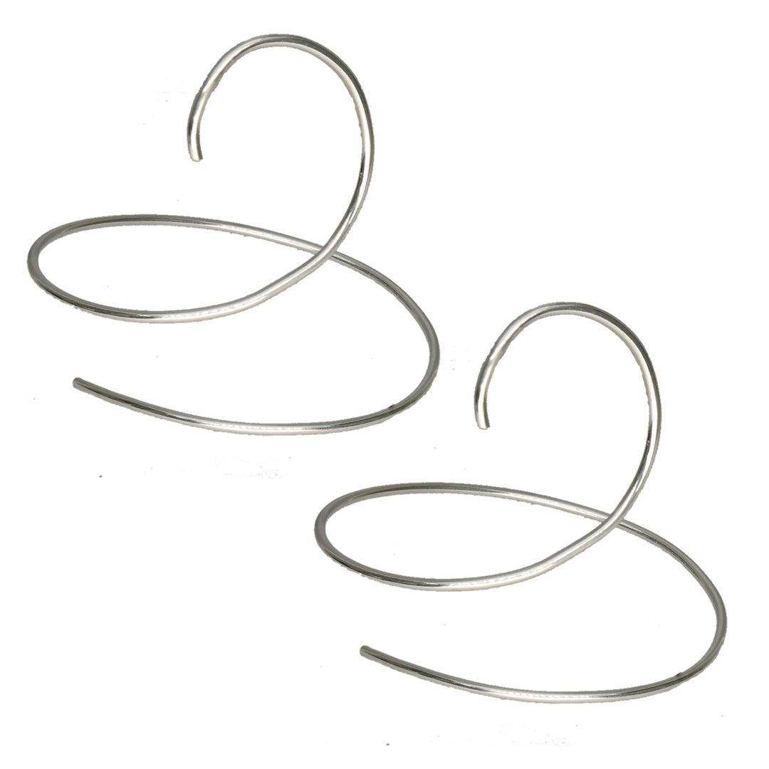 Spiral Flow 916 Silver Anklet For Woman