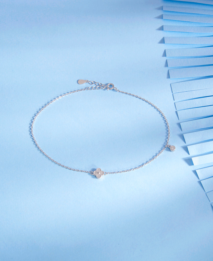 Mystic Serenity Silver Anklet