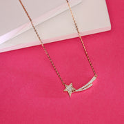 Shooting Star Rose Gold Necklace