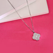 Gilded Sparkle Silver Necklace