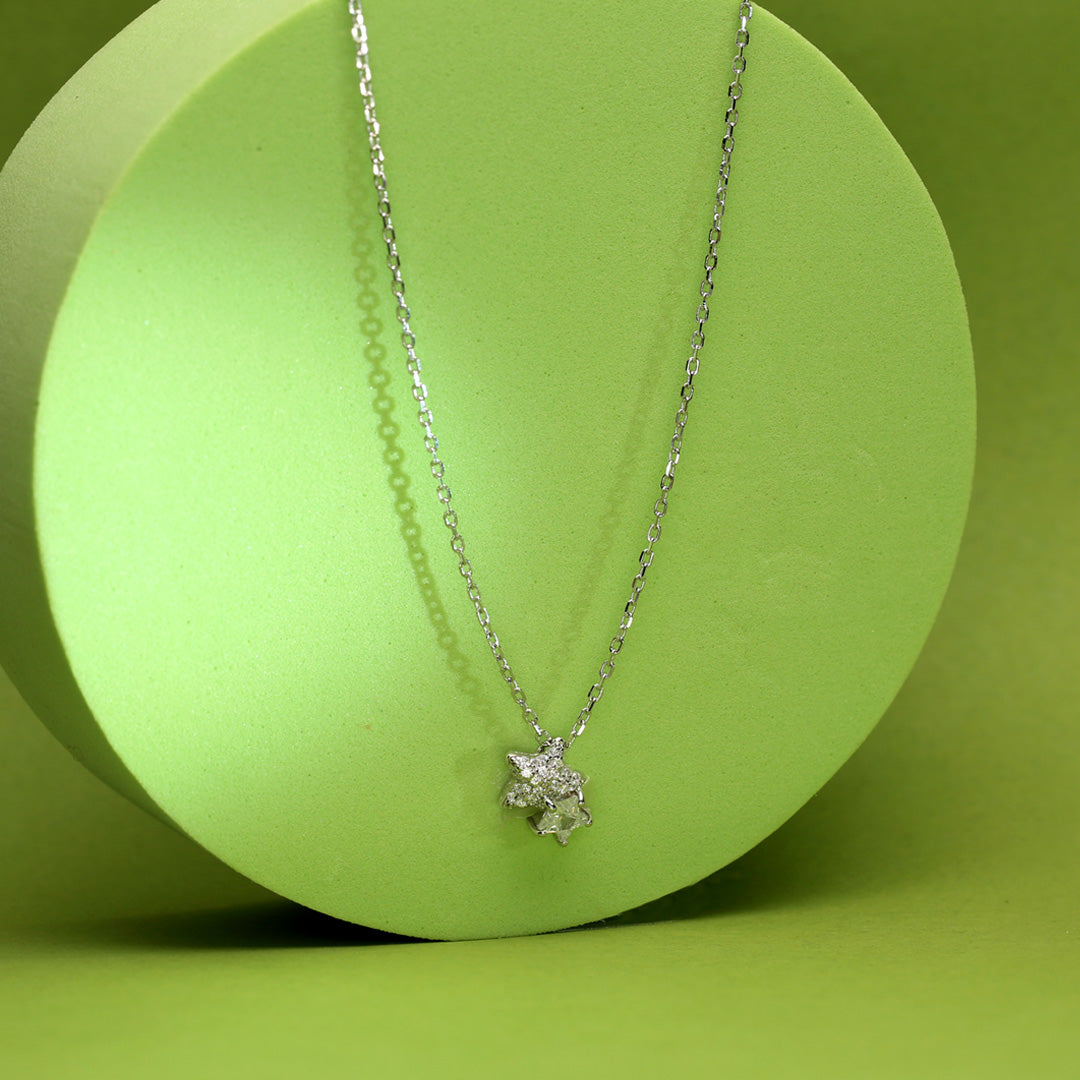 Shining Star Silver Necklace