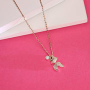 Oceanic Angel Rose Gold Necklace