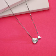 Radiant Hearts Silver Necklace