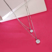 Bright Stone Silver Necklace