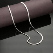 Lunar Glimer Mens Silver Chain
