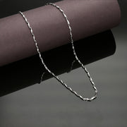 Elegant Grace Mens Silver Chain