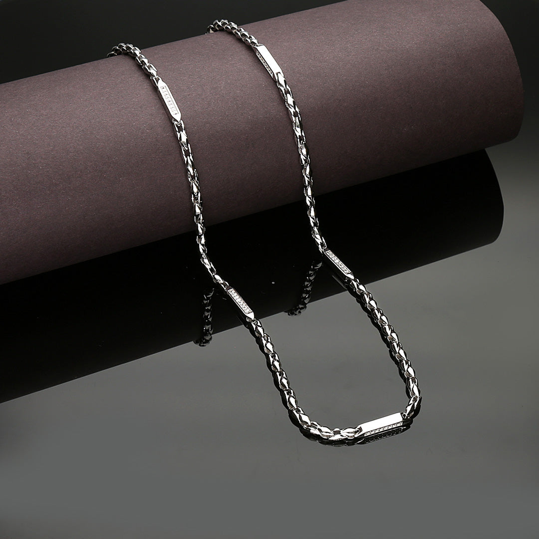 Links and Grace Mens Silver Chain