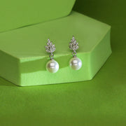 Bright Pearls Silver Drops & Dangler Earrings